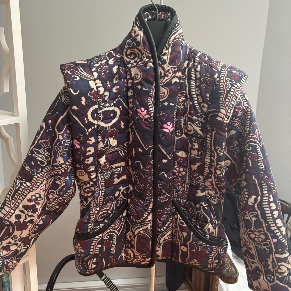 Isabel Marant Quilted Convertible Jacket w Removable Sleeves to wear as Vest